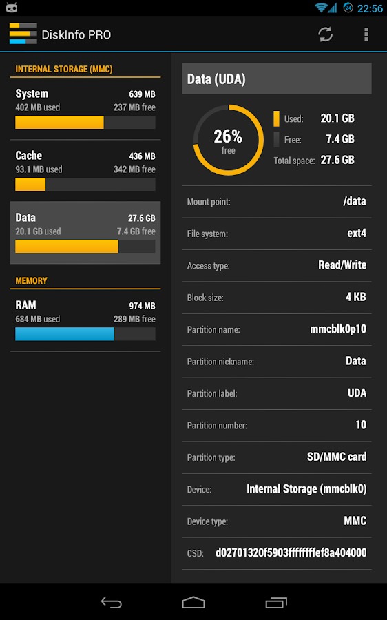 DiskInfo PRO - screenshot