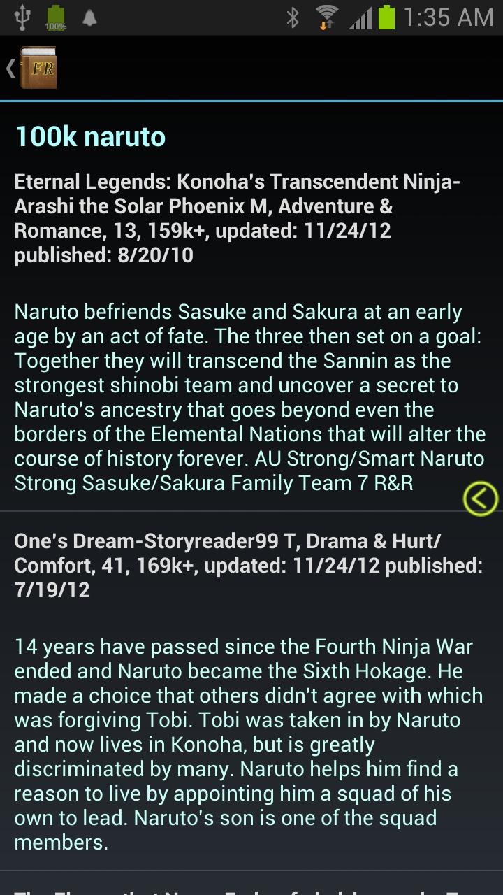 Fanfiction Reader Premium Screen 2