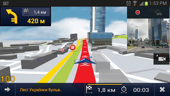 E2M Карт Бланш Украина: GPS Screenshot