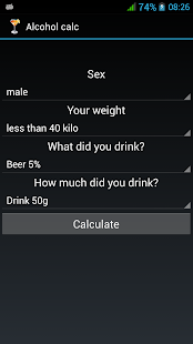 Free Alcohol calculator APK for Android