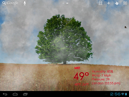 Nature Live Weather LWP - screenshot thumbnail
