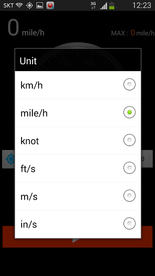 Android application Speedometer - PRO screenshort