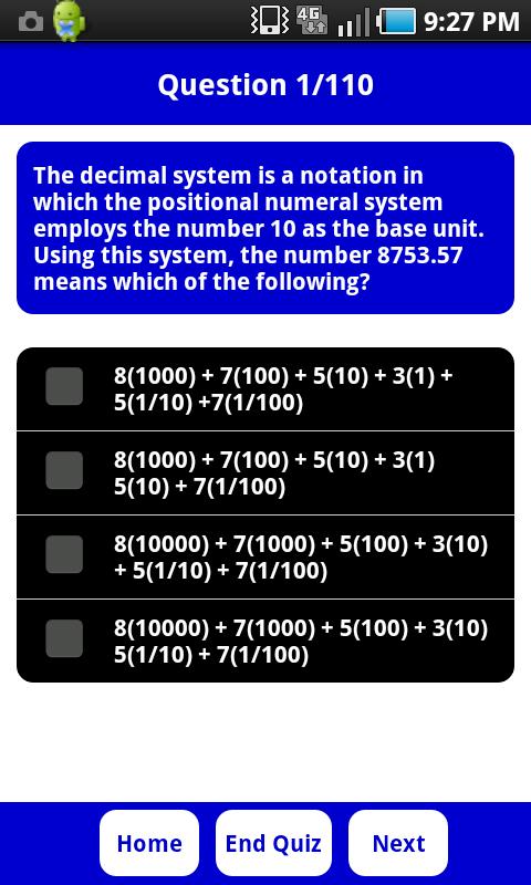 Nursing Entrance Exam (Math) Screen 2
