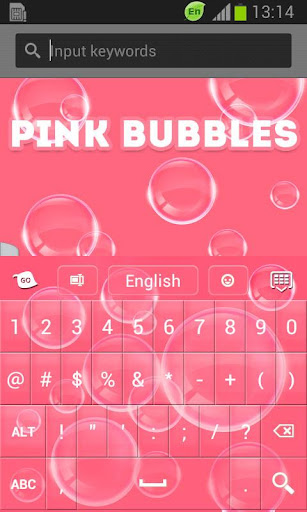 【免費個人化App】粉紅色泡沫GO輸入法-APP點子