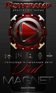 免費下載娛樂APP|Poweramp skin theme Red Magnet app開箱文|APP開箱王