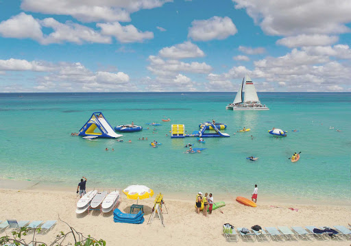 Playa Mia beach and water park offers a variety of activities for visitors to Cozumel.