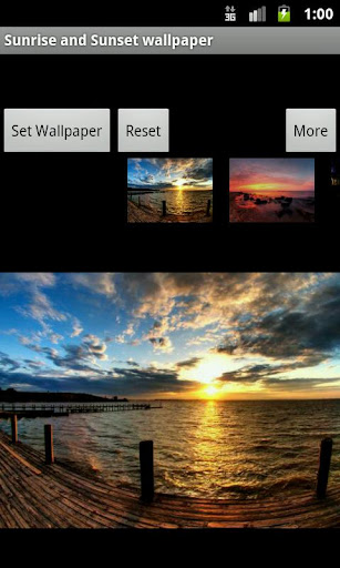Sunrise and Sunset wallpaper