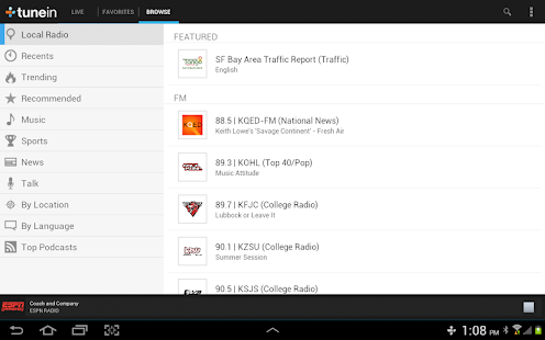 TuneIn Radio - screenshot thumbnail