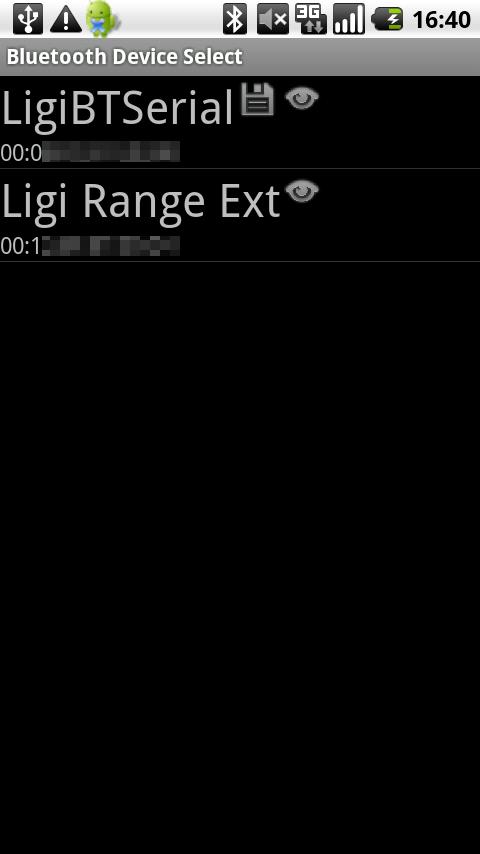 Bluetooth Device Picker Screen 2