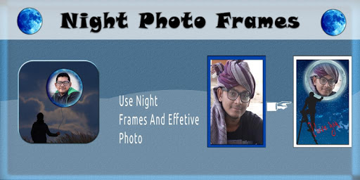 Night Full Moon Photo Frames