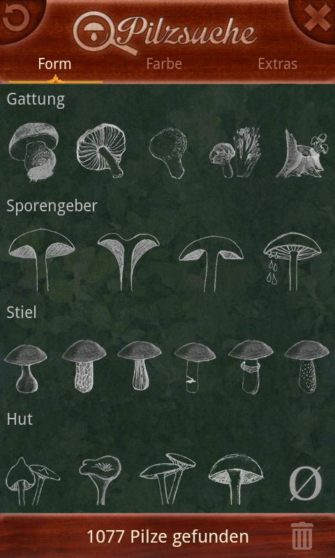 Pilzsuche Pro Screen 3