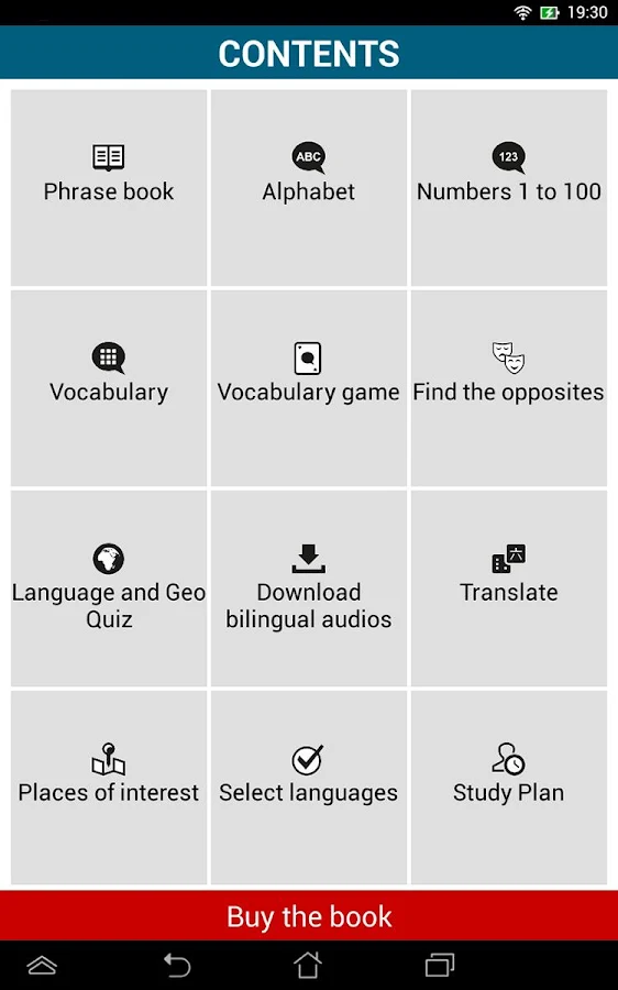 Learn 50 languages - screenshot