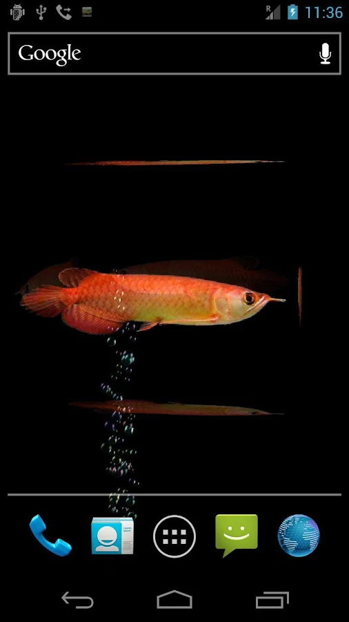 Живые обои Аквариум Arowana на Андроид