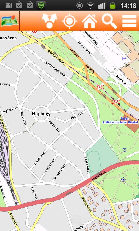 Budapest Offline mappa Map Screen 3