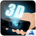 3d hologram camera simulator icon