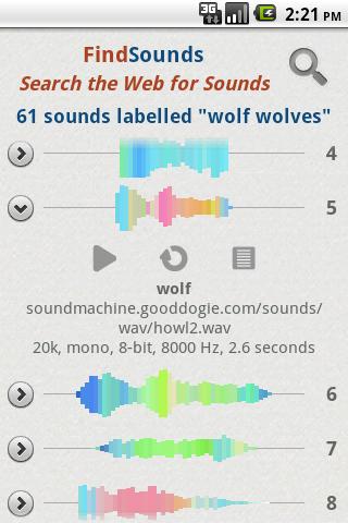 FindSounds Screen 2
