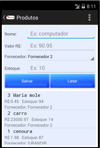 BLSoft Vendas Screen 3