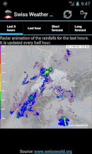 Swiss Weather Radar screenshot for Android