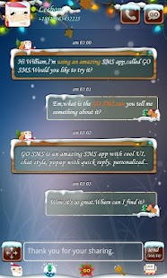 Lastest GO SMS Pro Santa Super Theme APK