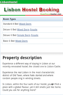 Lastest Lisbon(Portugal)hostel booking APK for Android