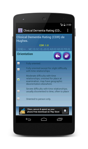 CDR - Dementia Rating Hughes