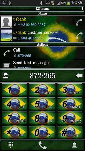 RocketDial Theme Brazil