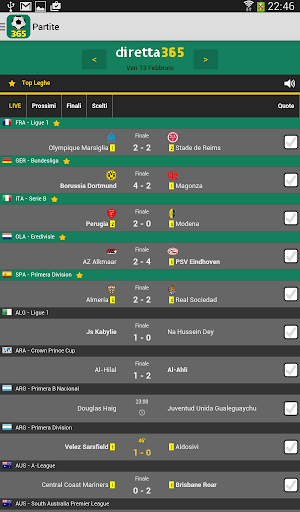 Diretta365 Goal Livescore