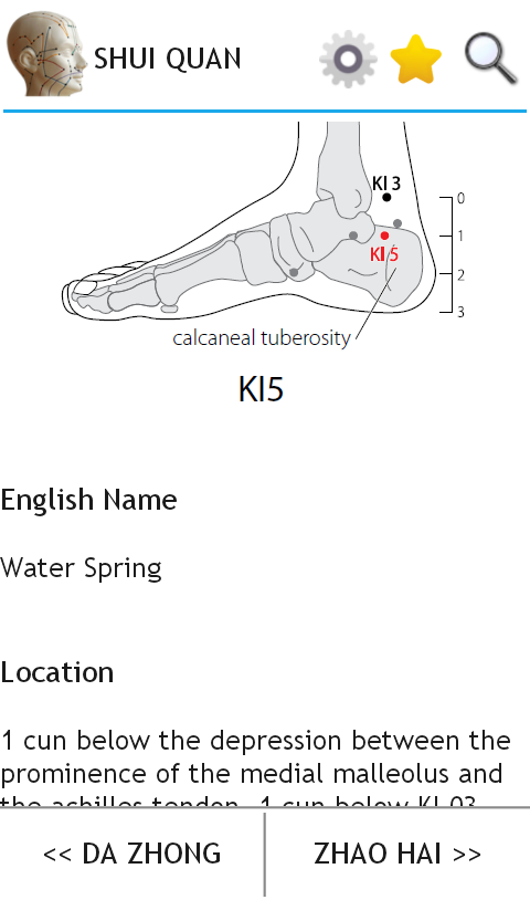 Acupuncture Guide Screen 3