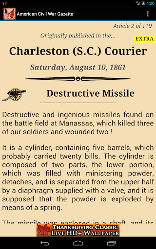 【免費教育App】1861 Aug Am Civil War Gazette-APP點子