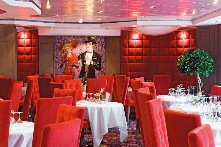  Le Maxims, featuring Mediterranean and international fare as well as breads baked on board, is one of two main dining restaurants on MSC Musica.