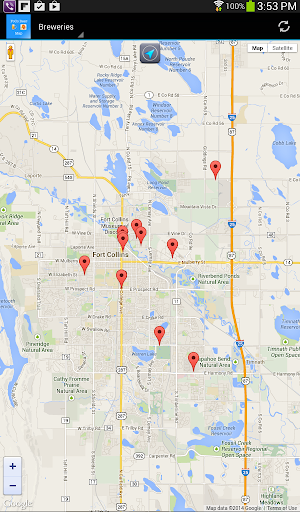 FoCo Brewery Map