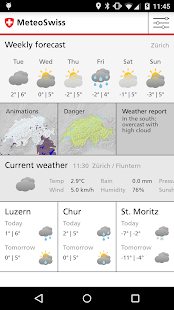 MeteoSwiss screenshot for Android