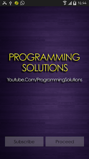 Programming Solutions