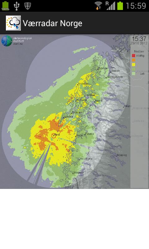 Værradar Norge Screen 3