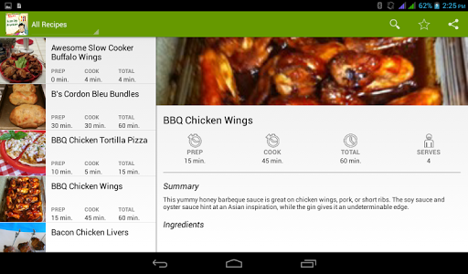 【免費書籍App】Chicken Appetizers Cookbook-APP點子