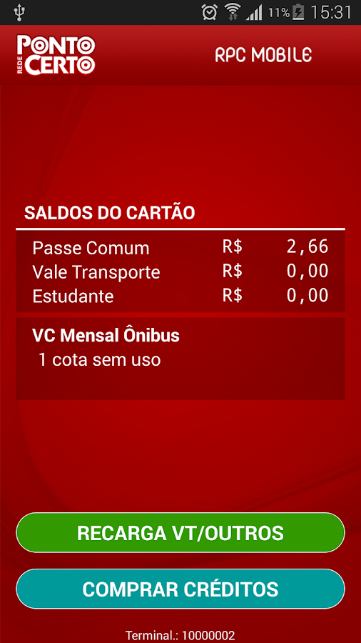 Bilhete Único - Ponto Certo