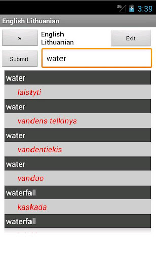 English Lithuanian Dictionary