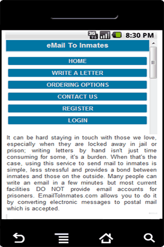 eMail To Inmates