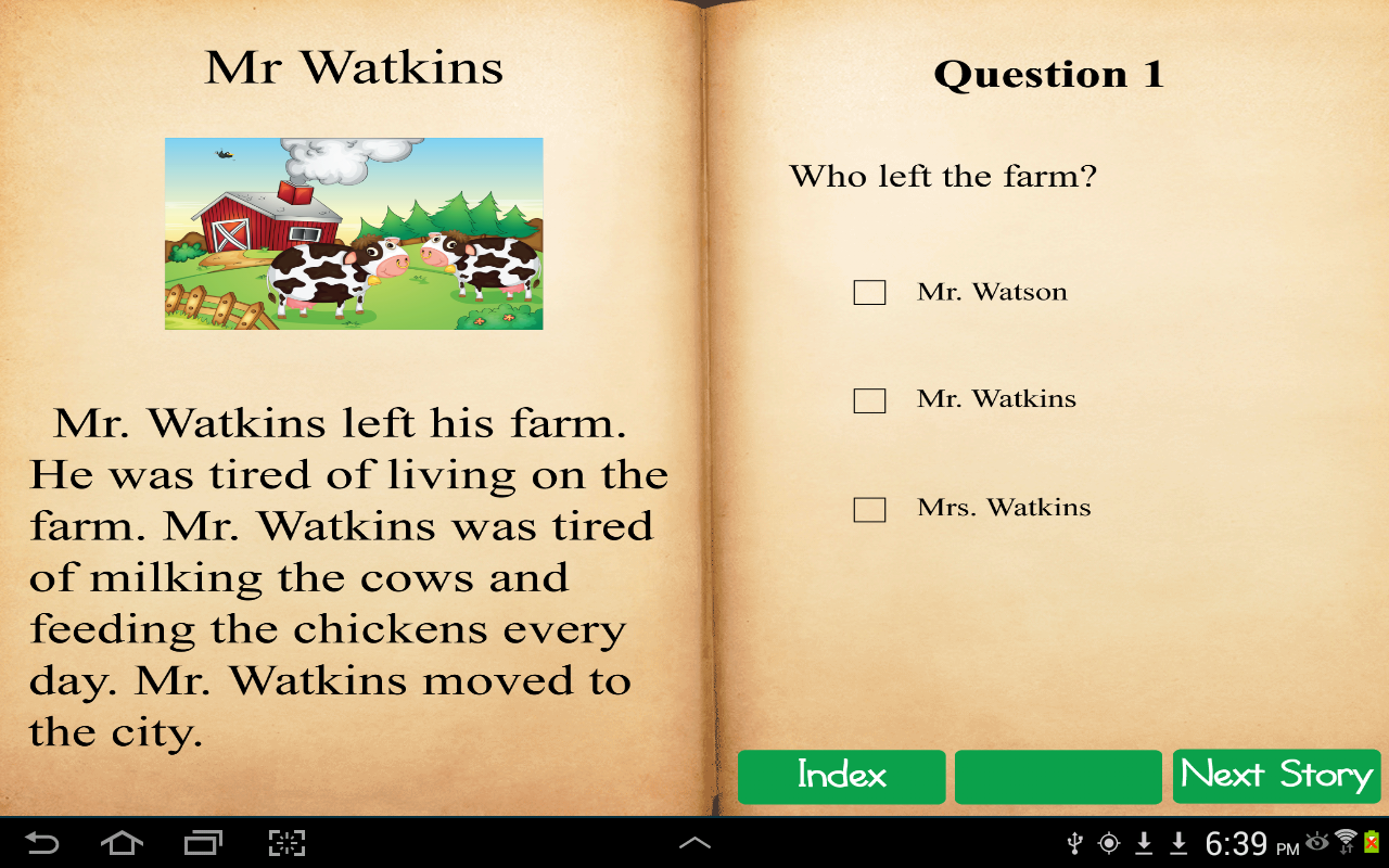 Worksheet Reading Comprehension For Grade 1 reading comprehension grade 1 android apps on google play screenshot