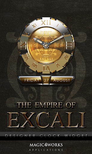 Excali designer Clock Widget