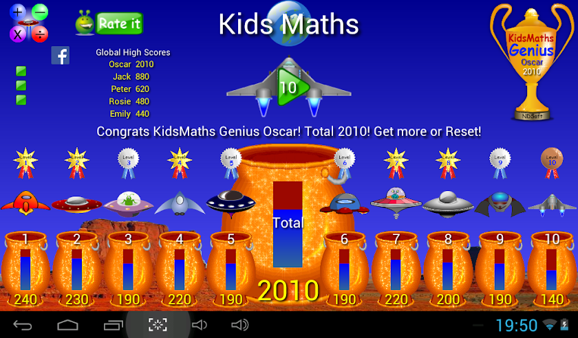 Kids Maths ­ Screen 1