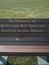 Bench Plaque for Betty and Bill Sparrow