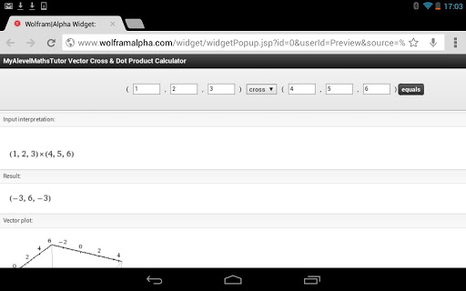 Vector Cross Prod Calculator