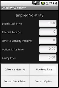 calculating implied volatility stock options