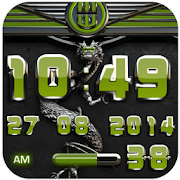 dragon digital clock olive