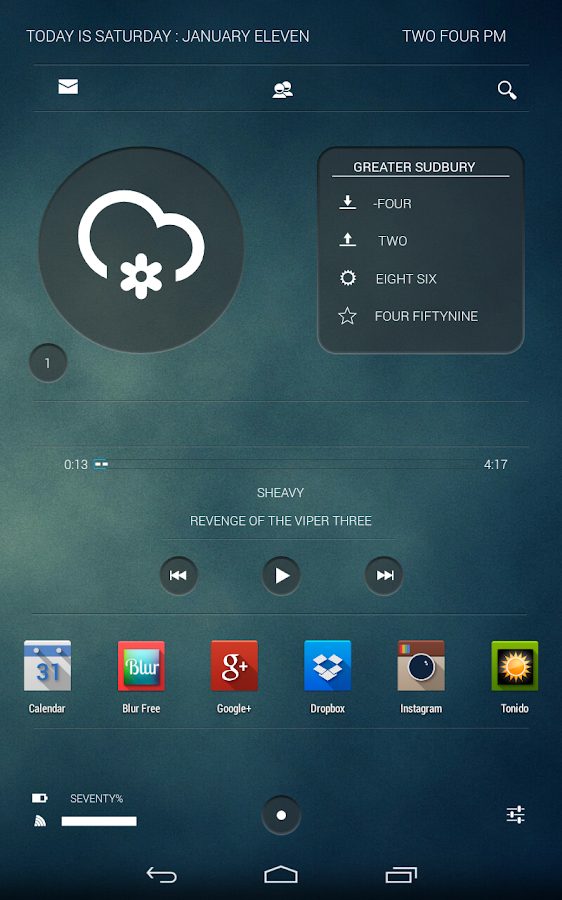 Template Text Zooper Widget Pro