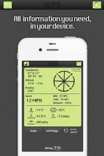 iGPS - GPS & Weather Screenshots 1