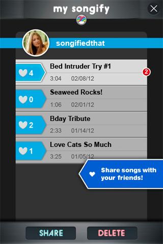 Songify by Smule Screen 3