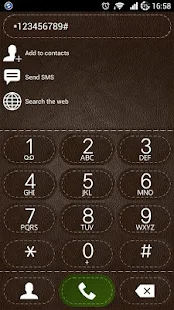 exDialer A-Brown Leather theme - screenshot thumbnail
