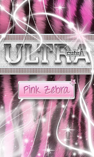 Ultra Cute Pink Zebra Theme